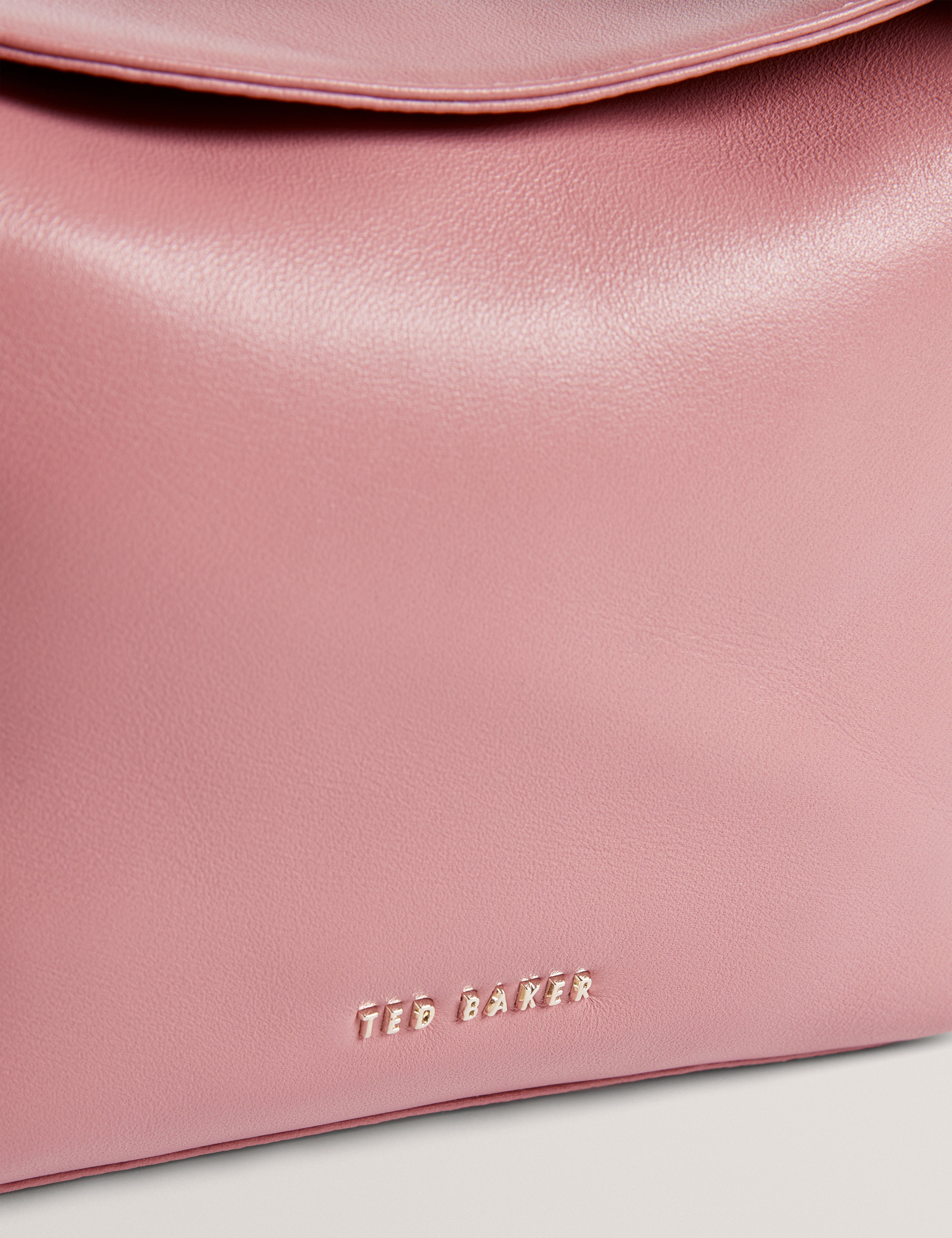 Niyal Soft Knot Bow Leather Xbody Bag Pl-Pink