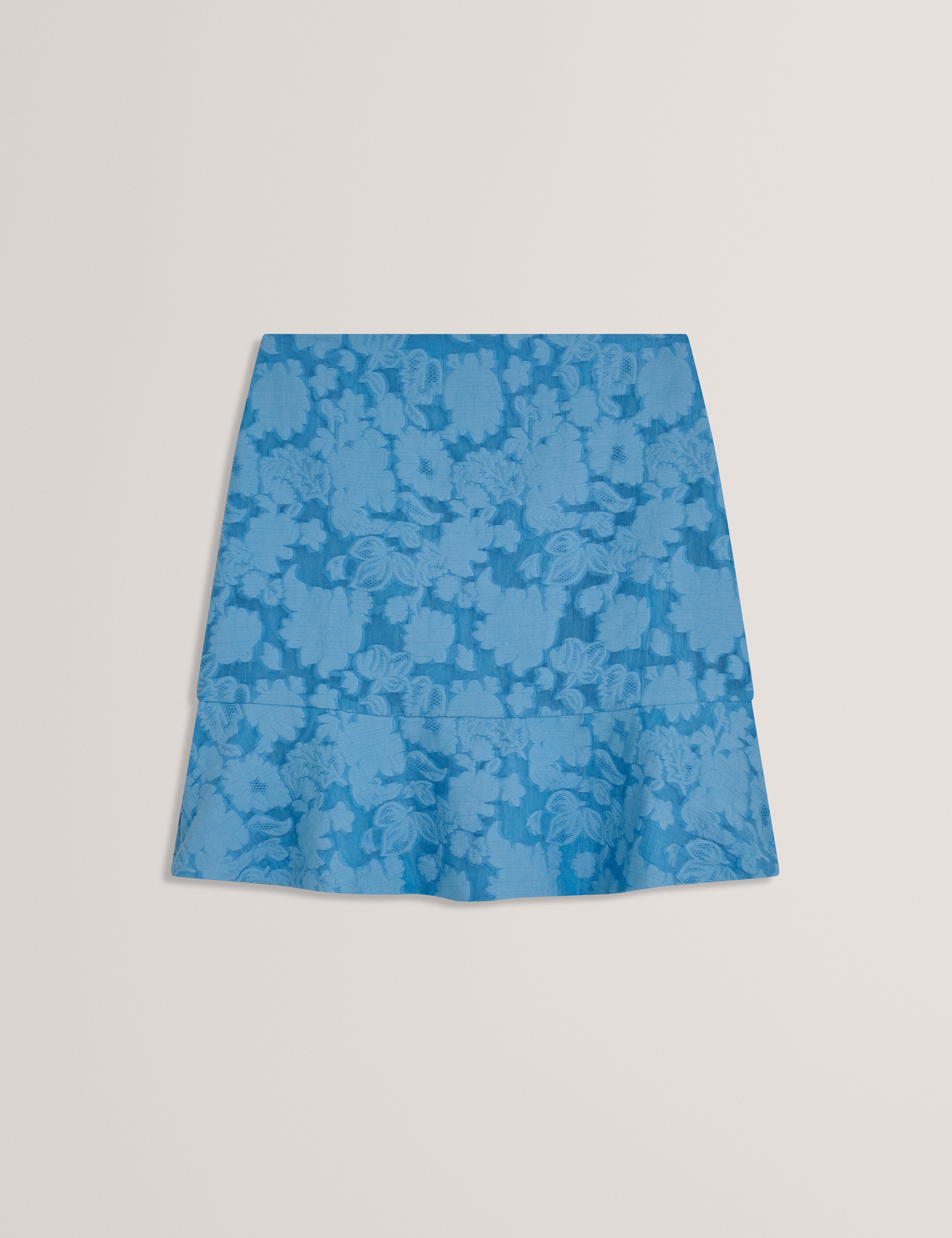 Blumia Textured Mini Skirt Mid-Blue