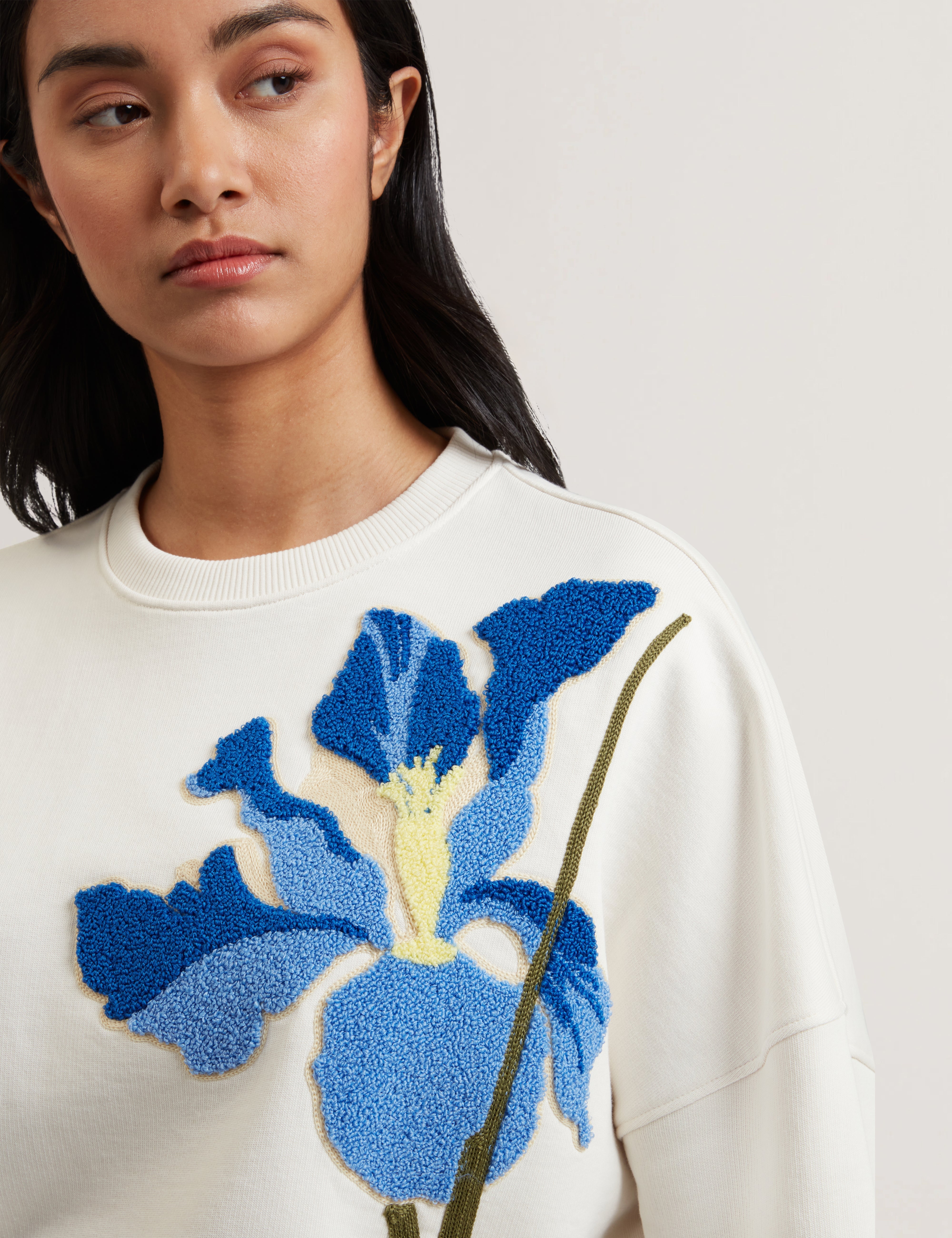Sanderr Graphic Sweater White