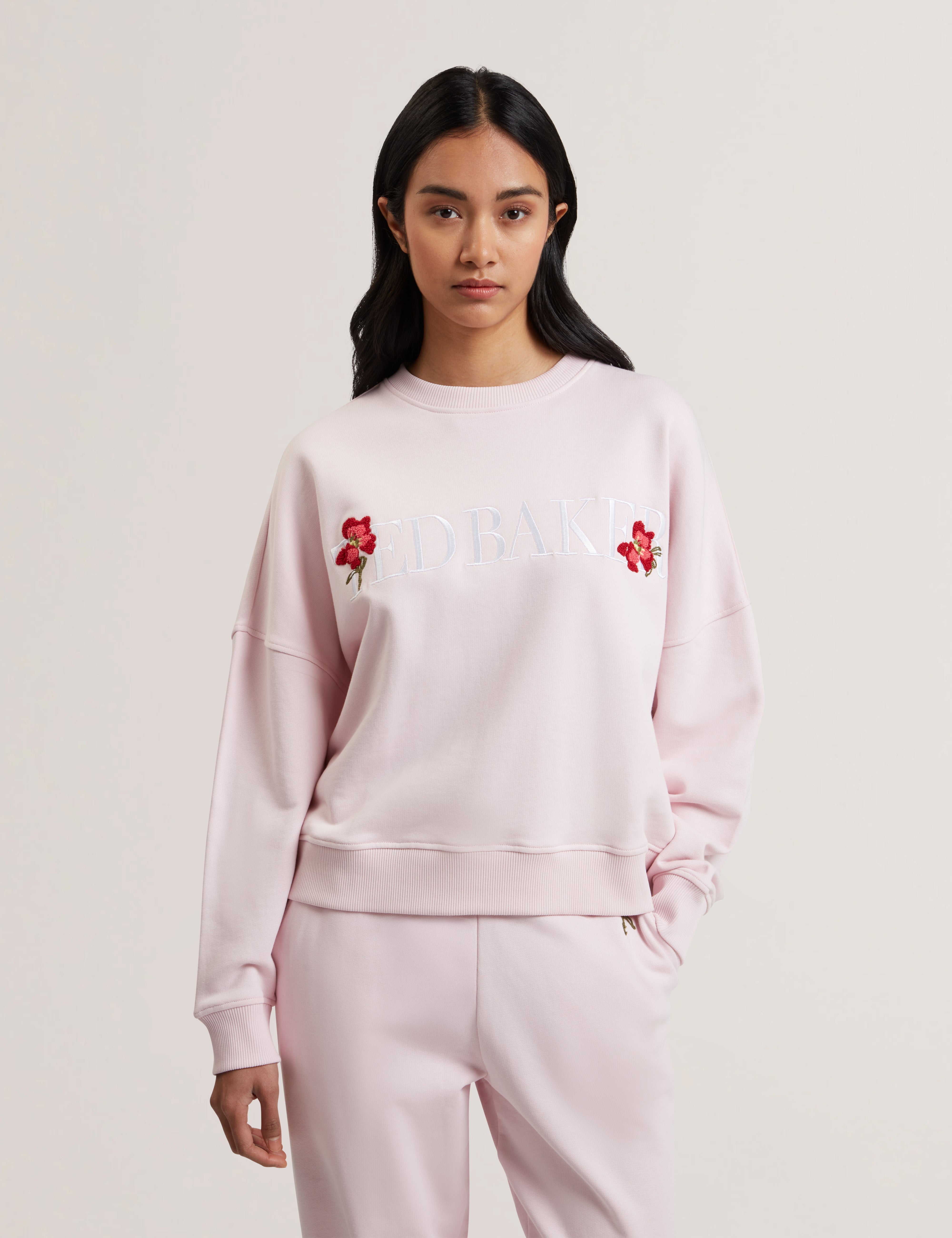 Stiila Ted Baker Branded Sweatshirt Lt-Pink