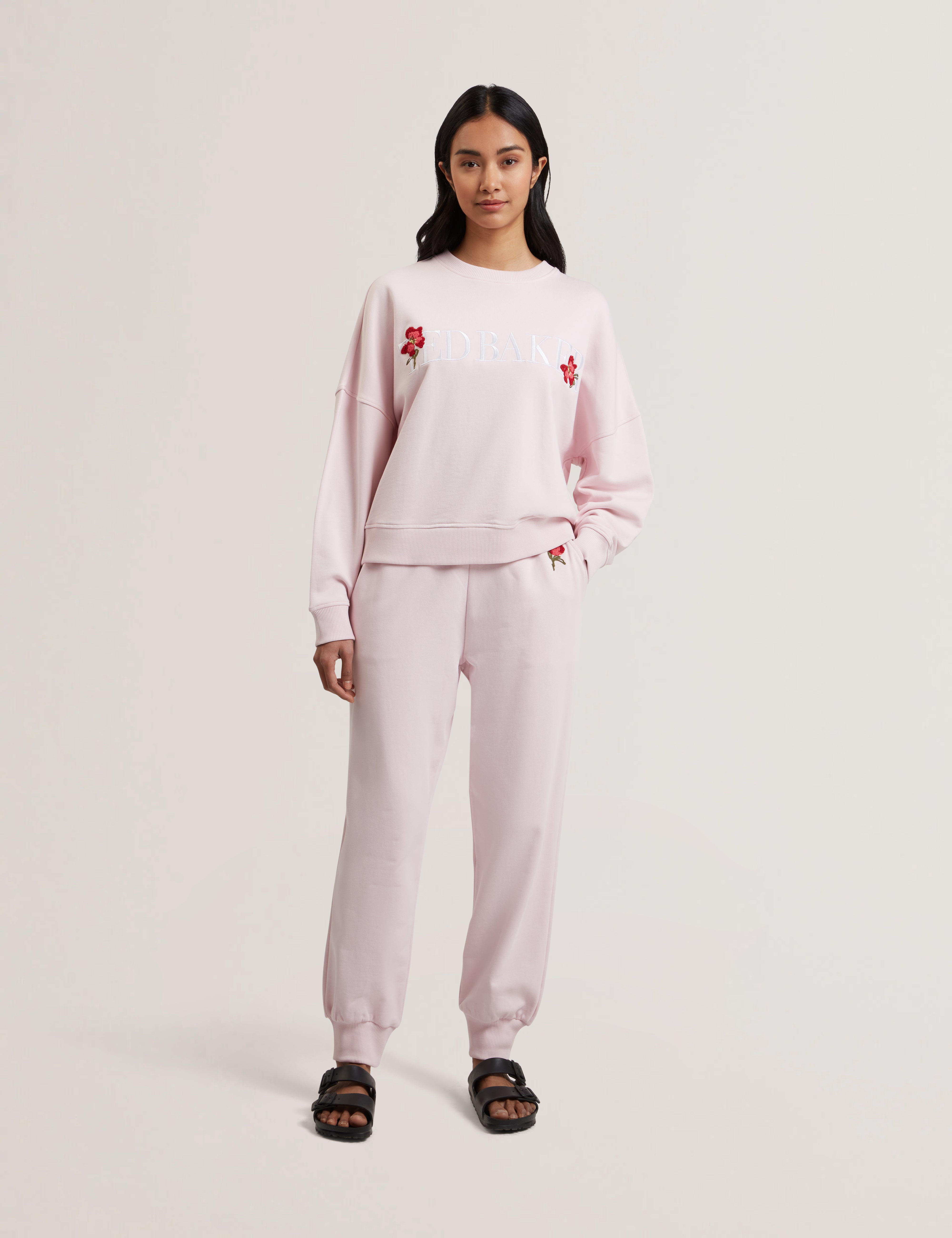 Stiila Ted Baker Branded Sweatshirt Lt-Pink