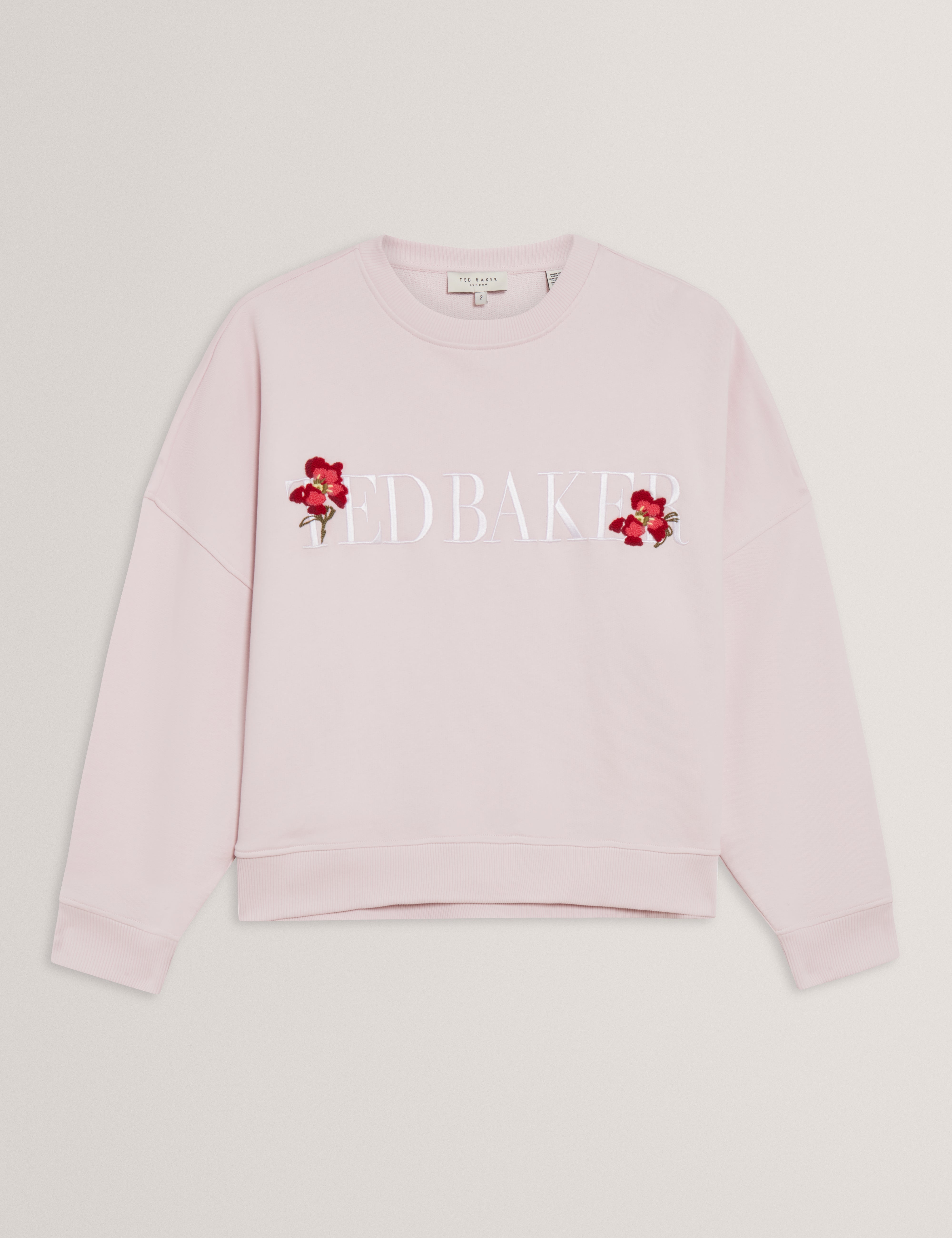 Stiila Ted Baker Branded Sweatshirt Lt-Pink
