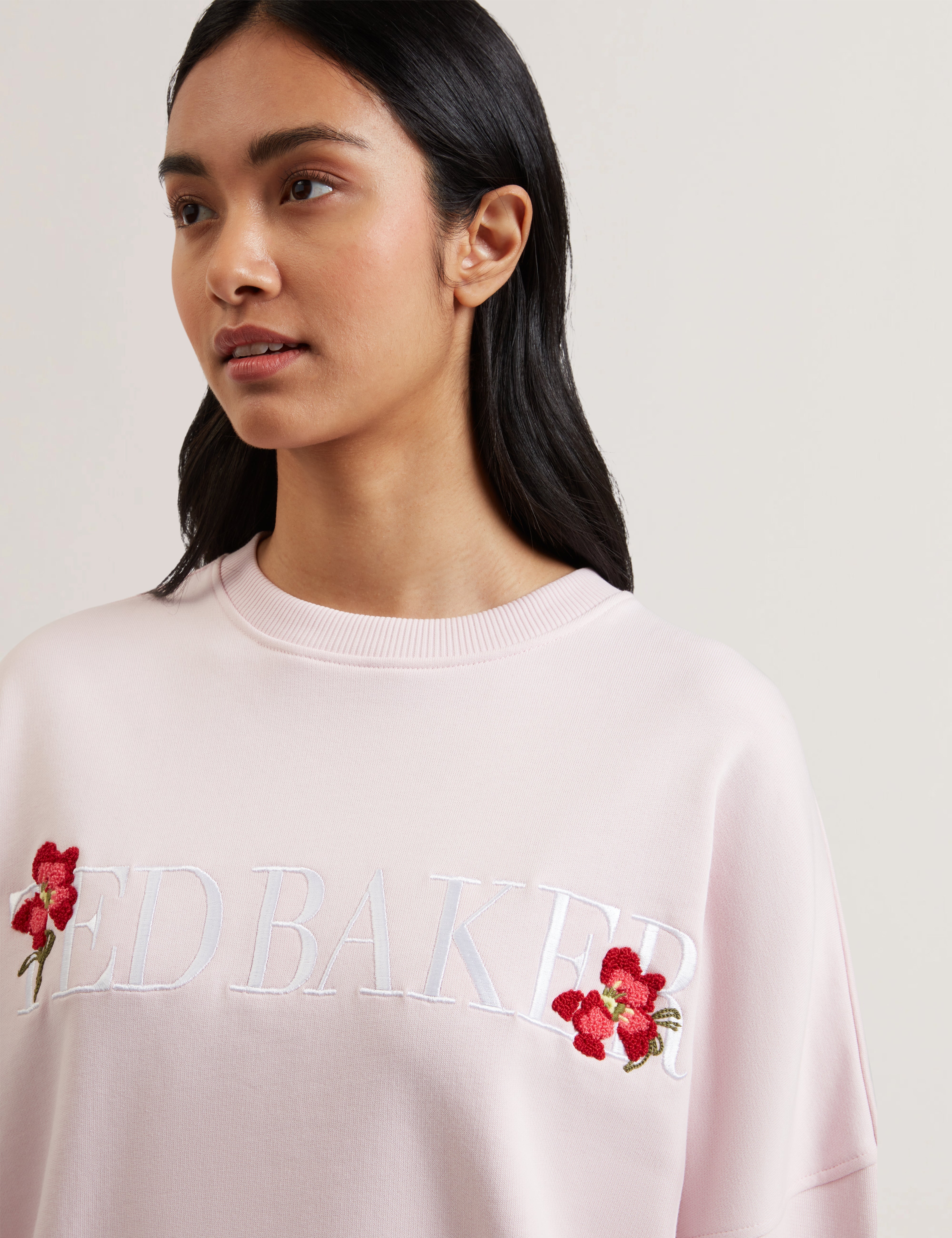 Stiila Ted Baker Branded Sweatshirt Lt-Pink