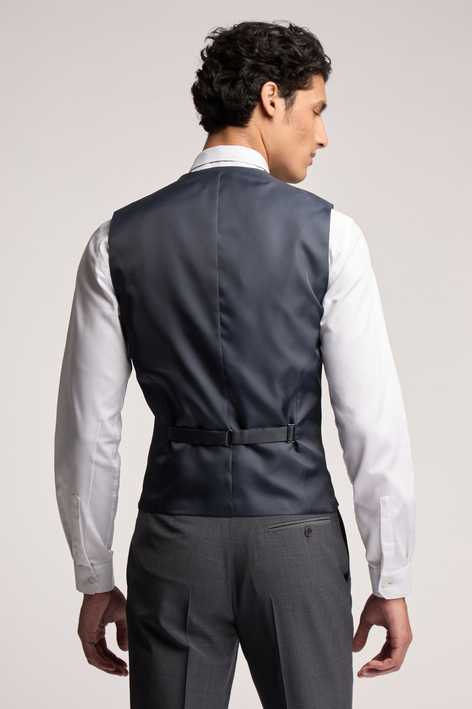 Charcoal Panama Vest Charcoal