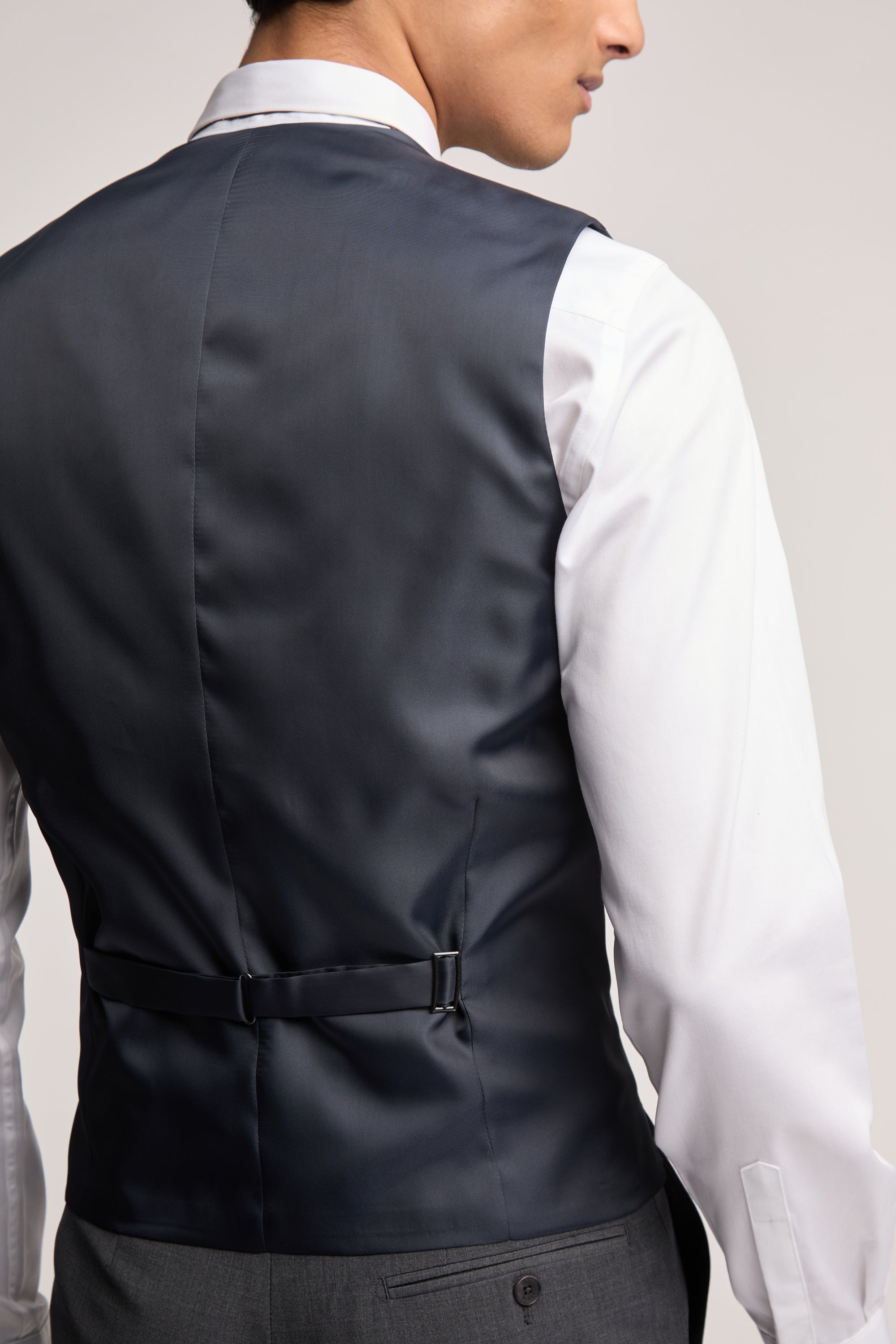Charcoal Panama Vest Charcoal