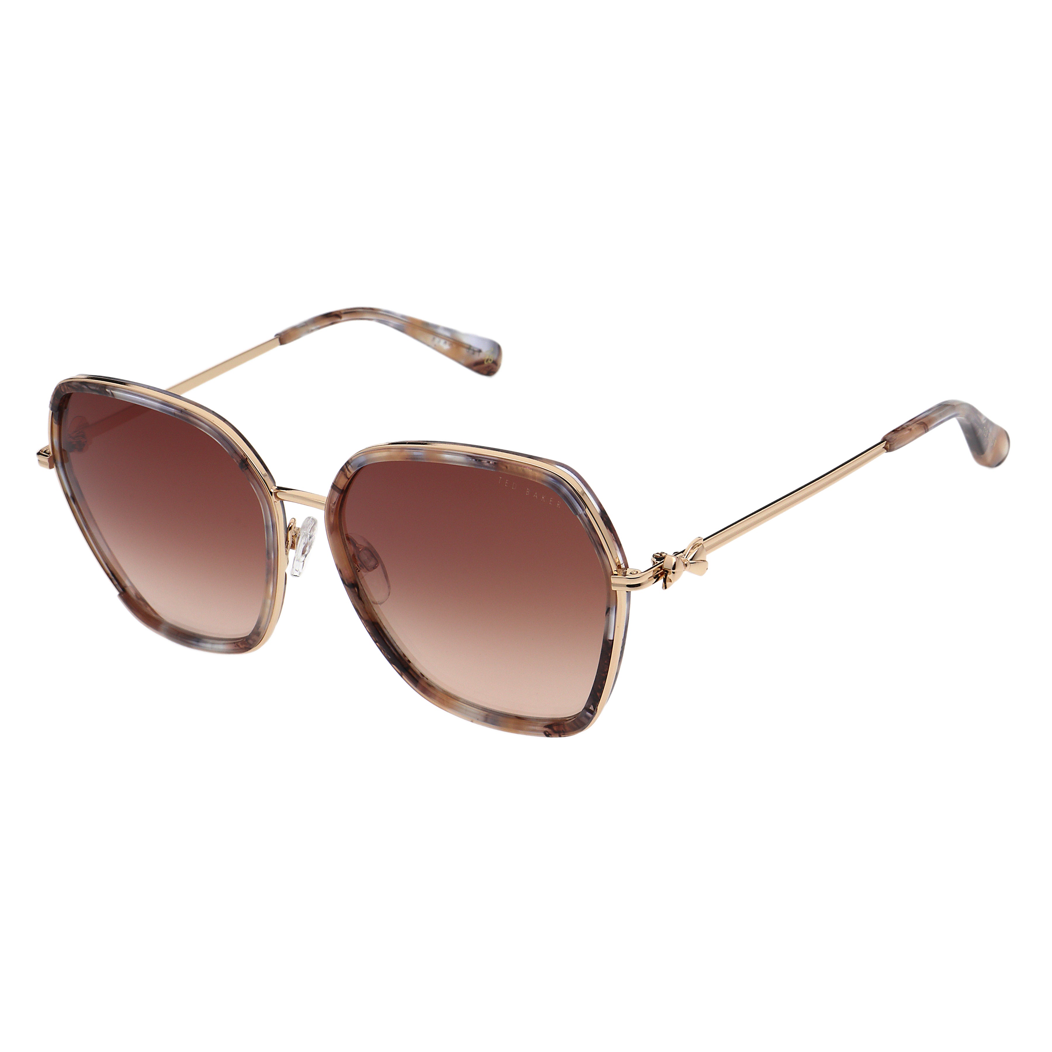Kira Sunglasses Gloss Multi Color Brown