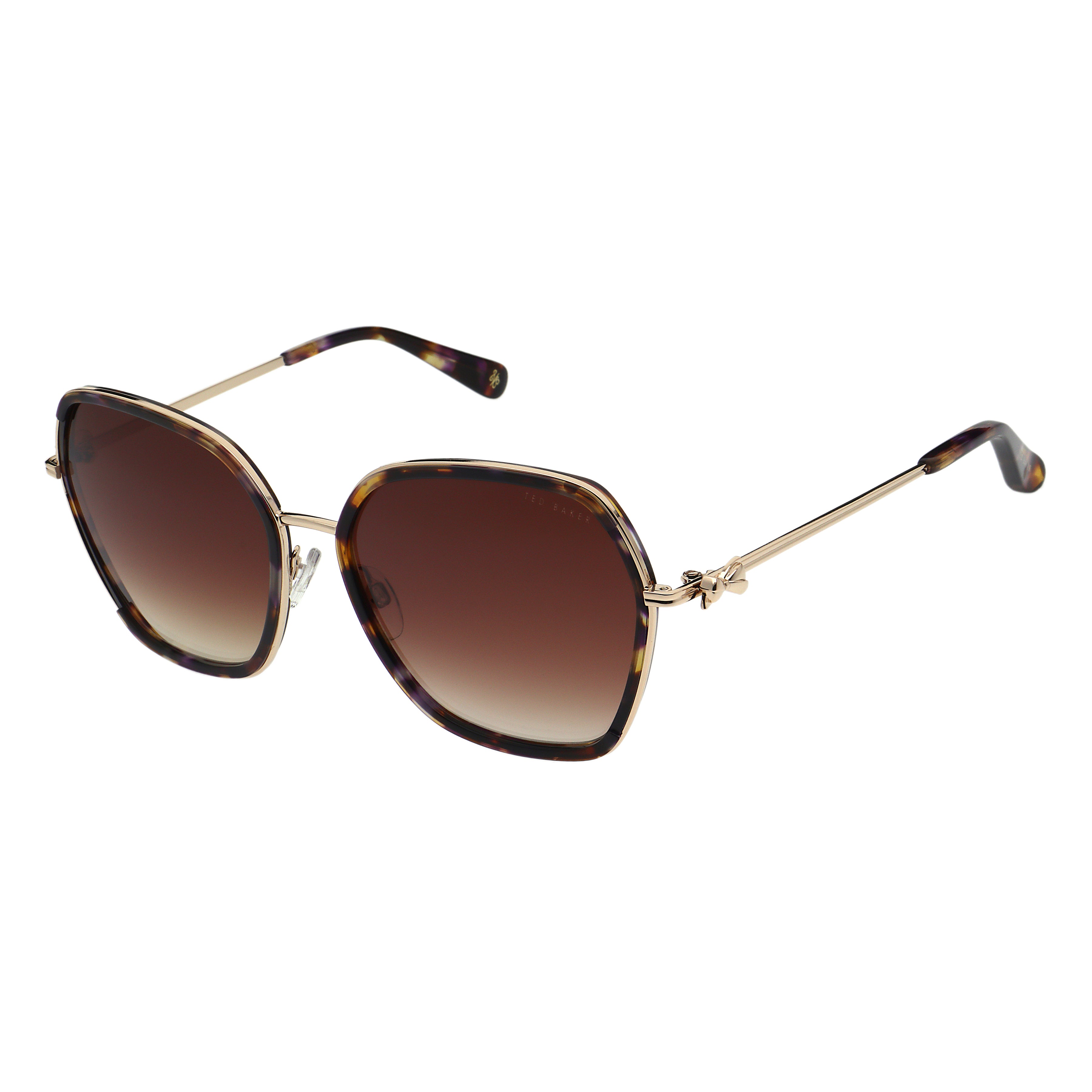 Kira Sunglasses Gloss Tort Purp Brown