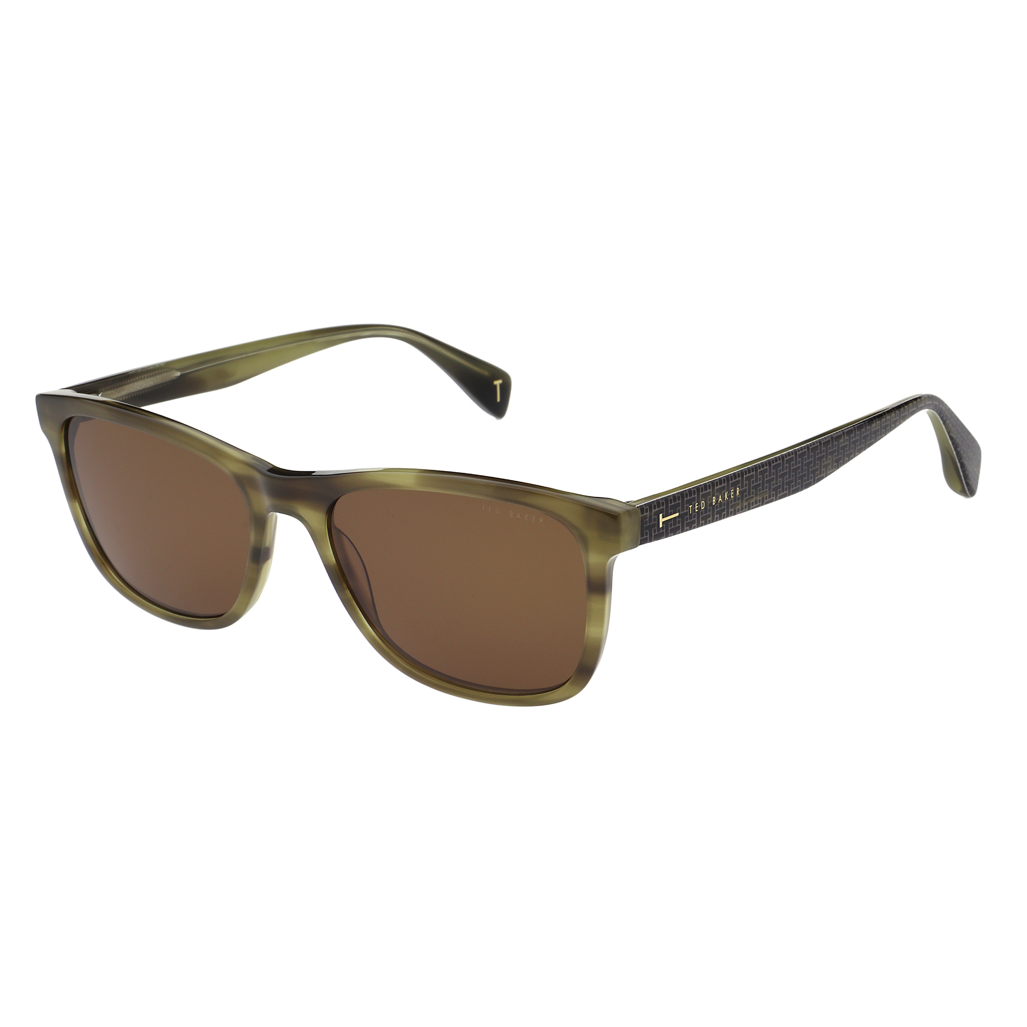 Lin Sunglasses Gloss Khaki Horn Green