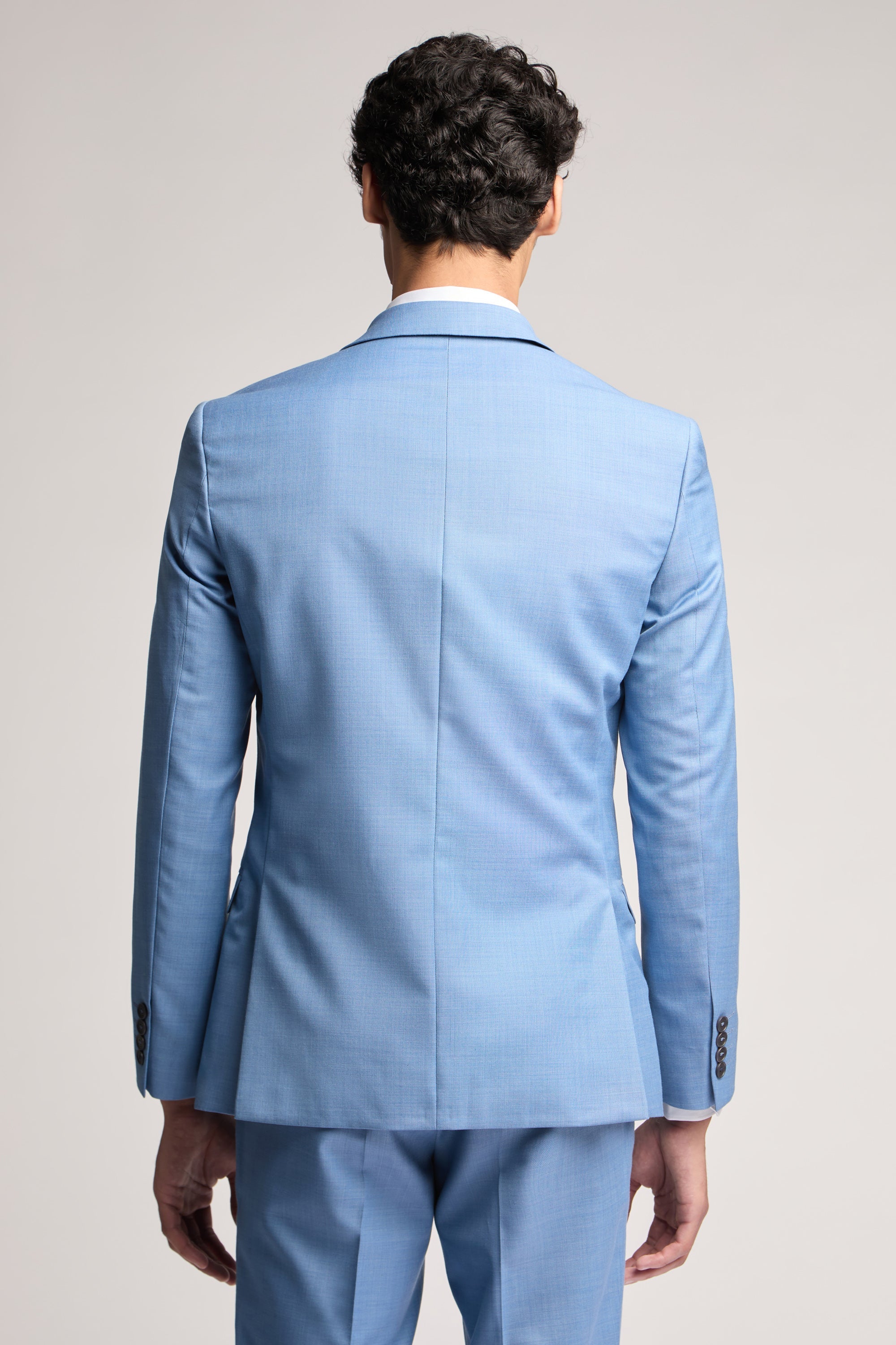 Airforce Blue Sharkskin Jacket Blue