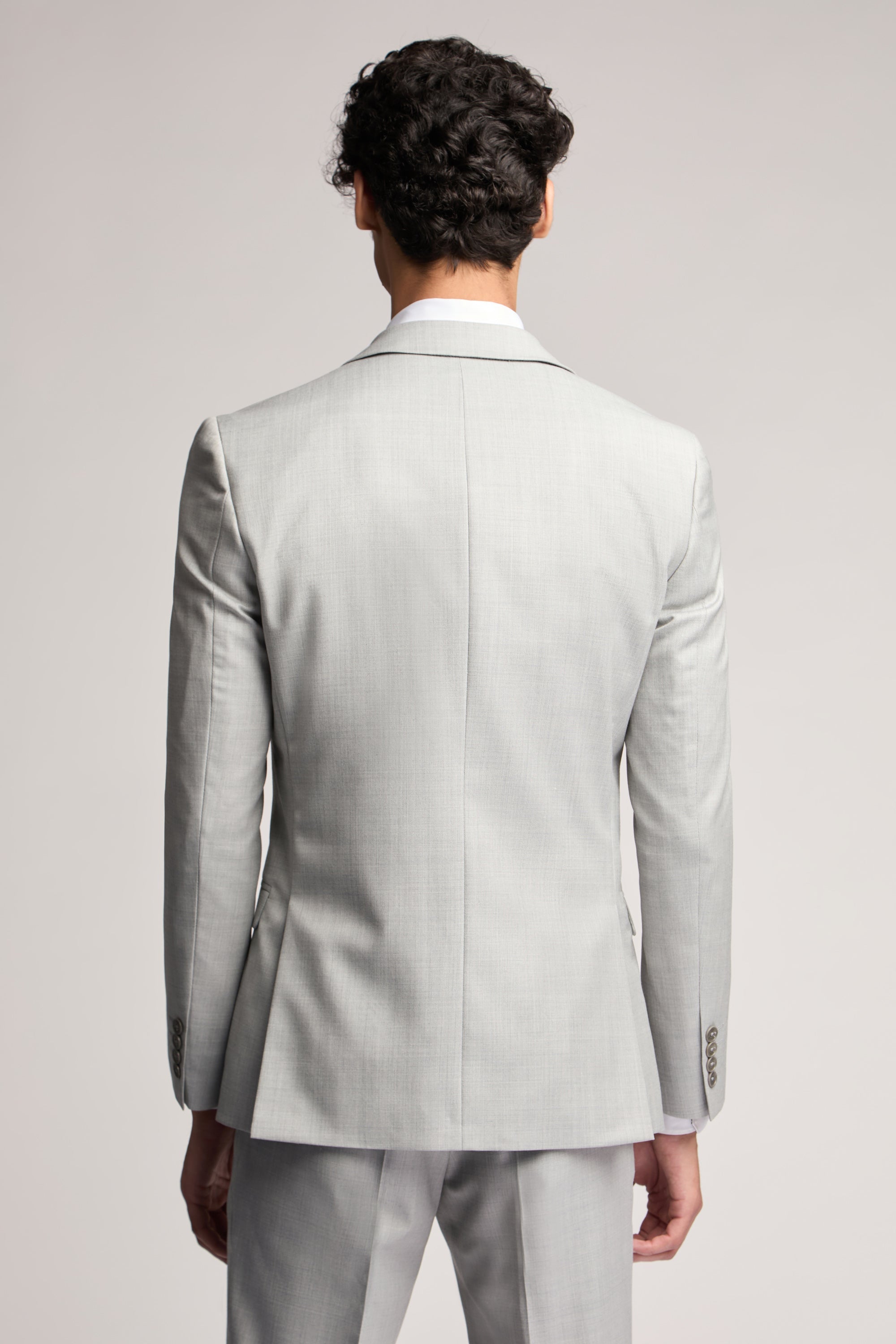 Light Grey Sharkskin Jacket Lt-Grey