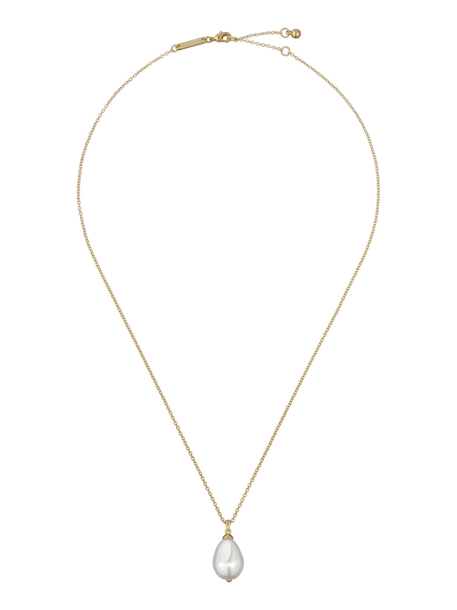 Parmlia Pearly Chain Pendant Necklace Gold