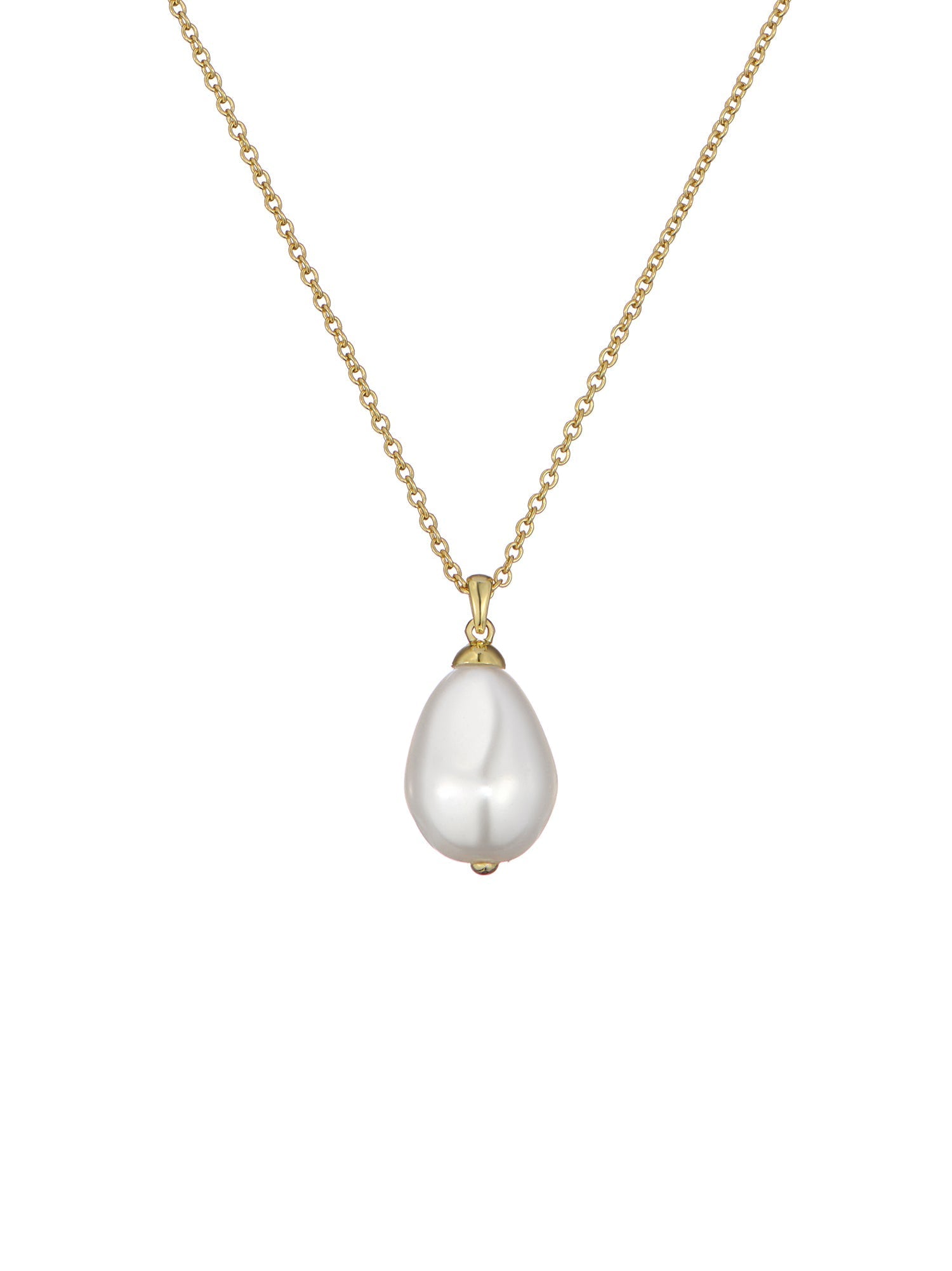 Parmlia Pearly Chain Pendant Necklace Gold