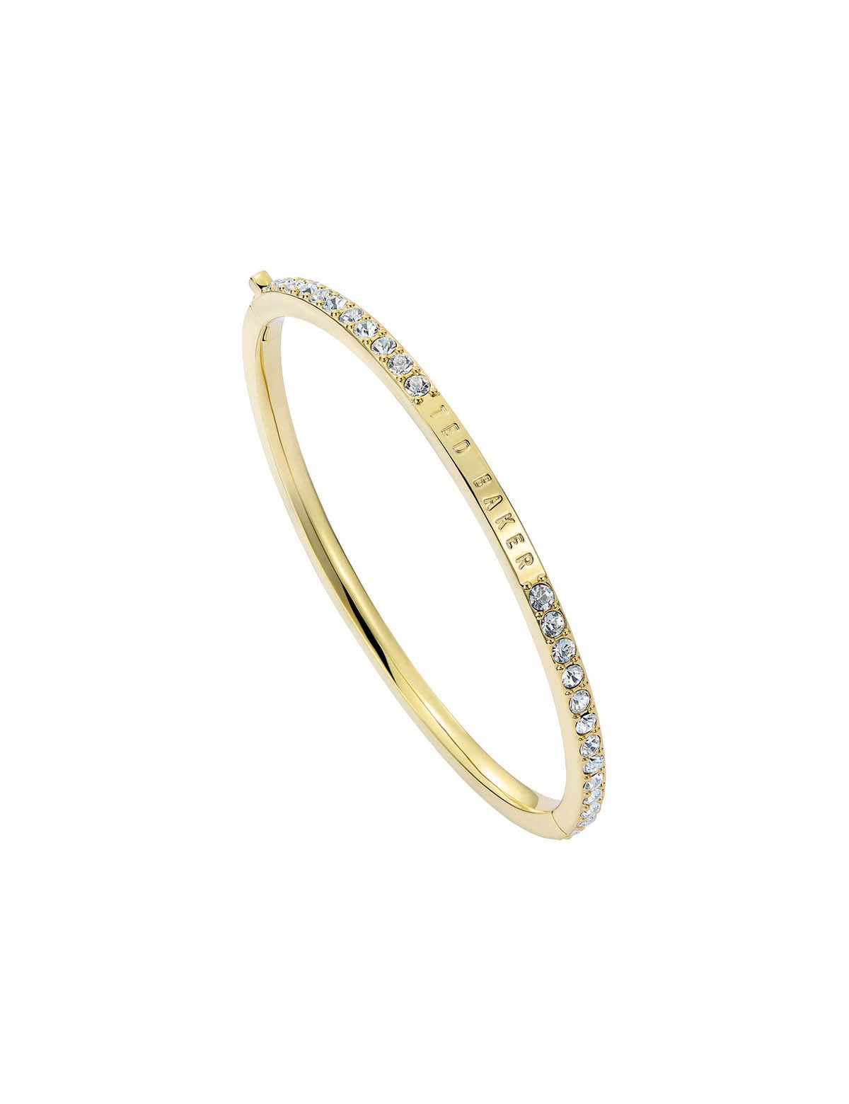Claudia Narrow Crystal Hinged Bangle Bracelet Crystal