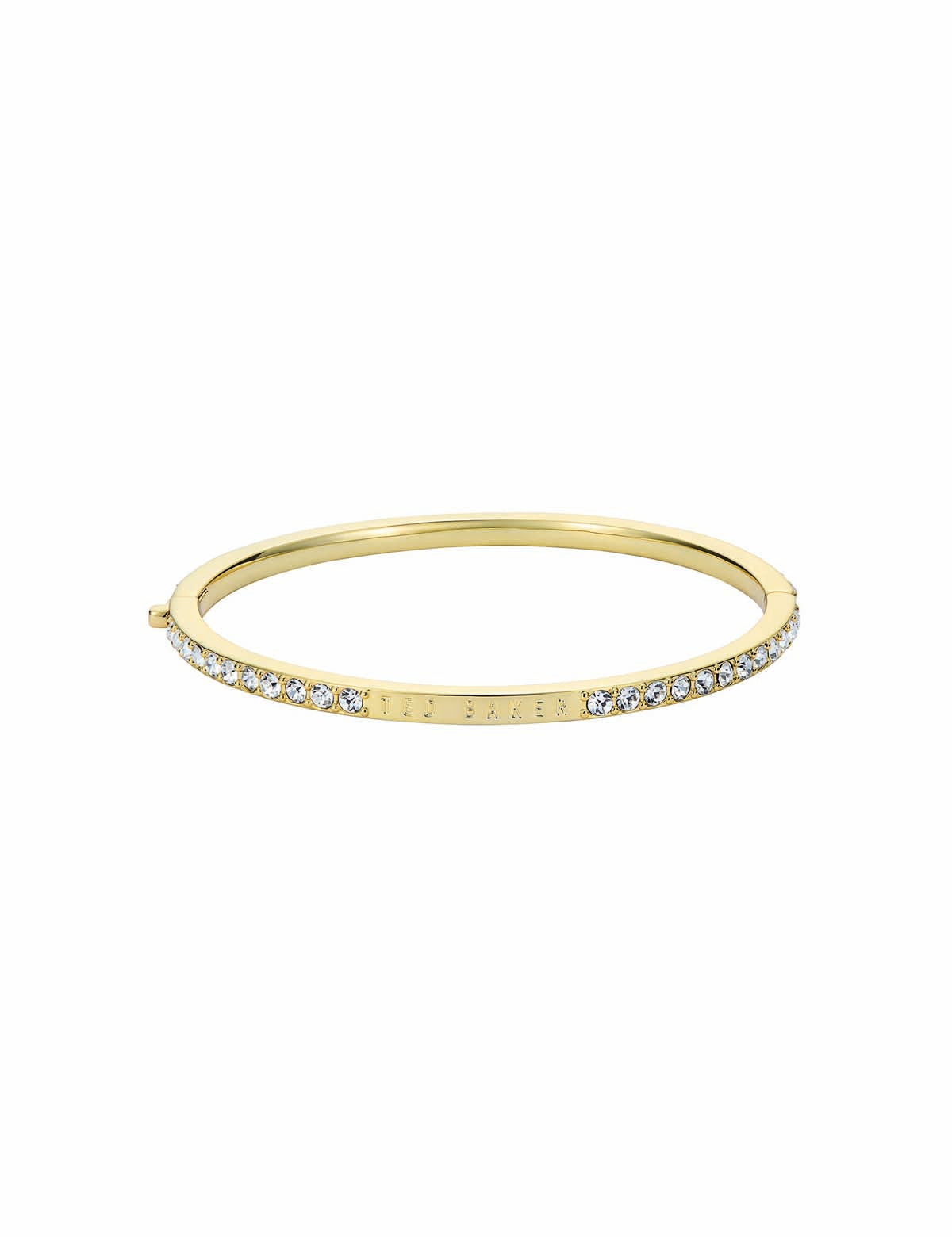 Claudia Narrow Crystal Hinged Bangle Bracelet Crystal