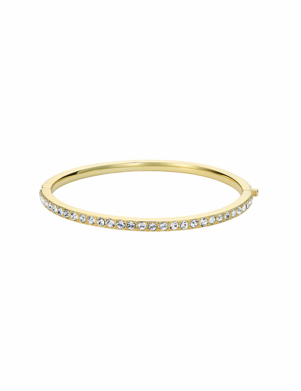 Claudia Narrow Crystal Hinged Bangle Bracelet Crystal
