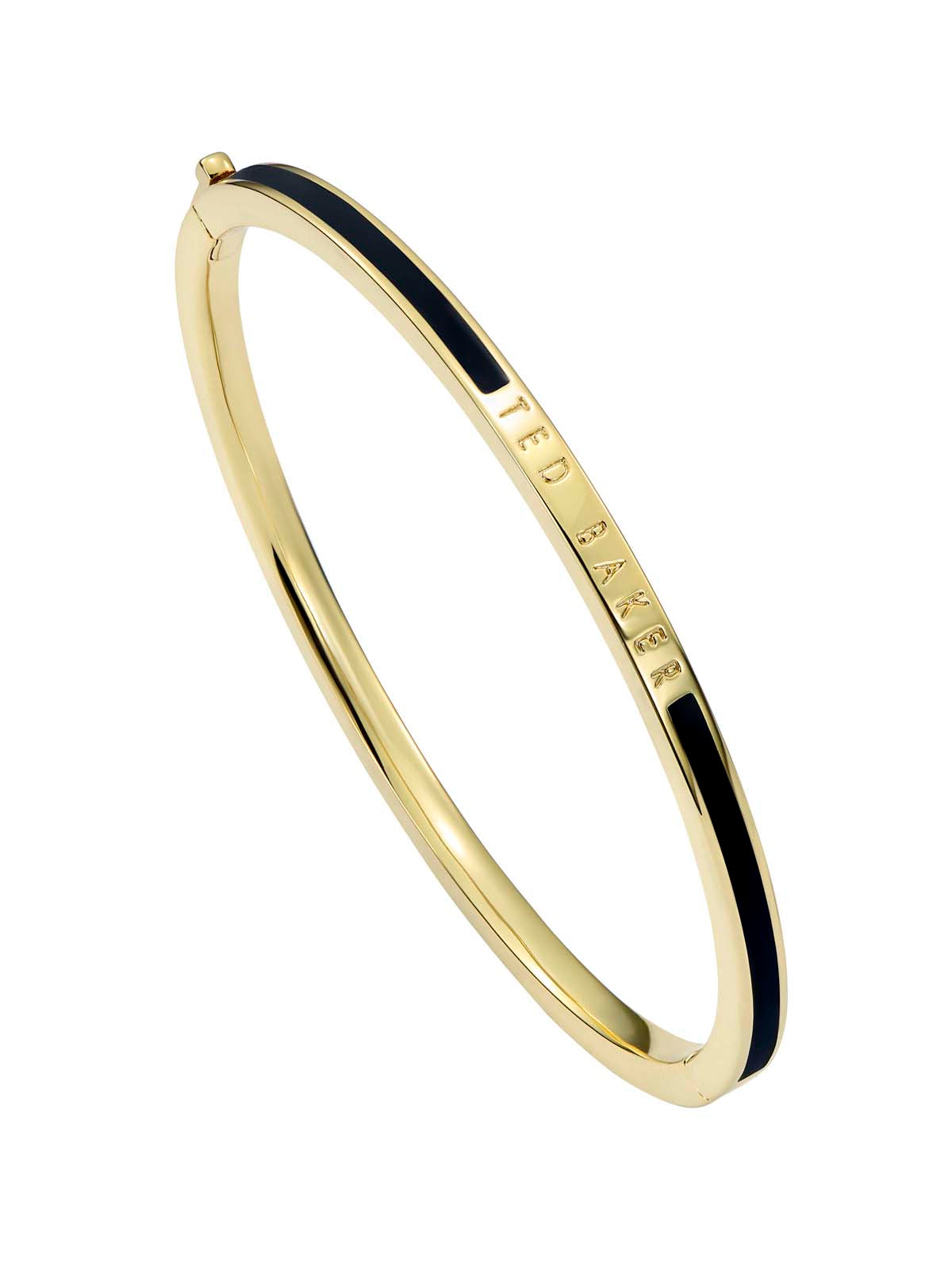 Roley Classic Colour Enamel Slim Bangle Black