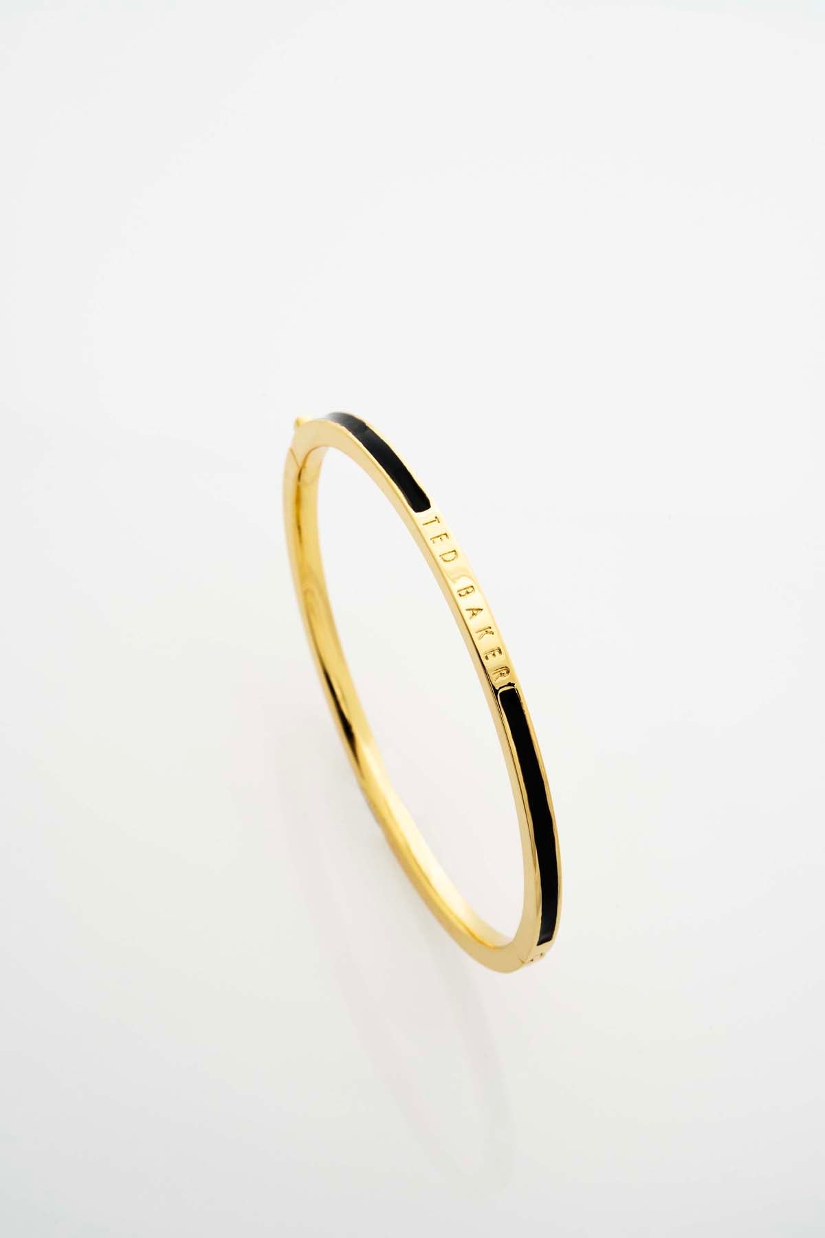 Roley Classic Colour Enamel Slim Bangle Black