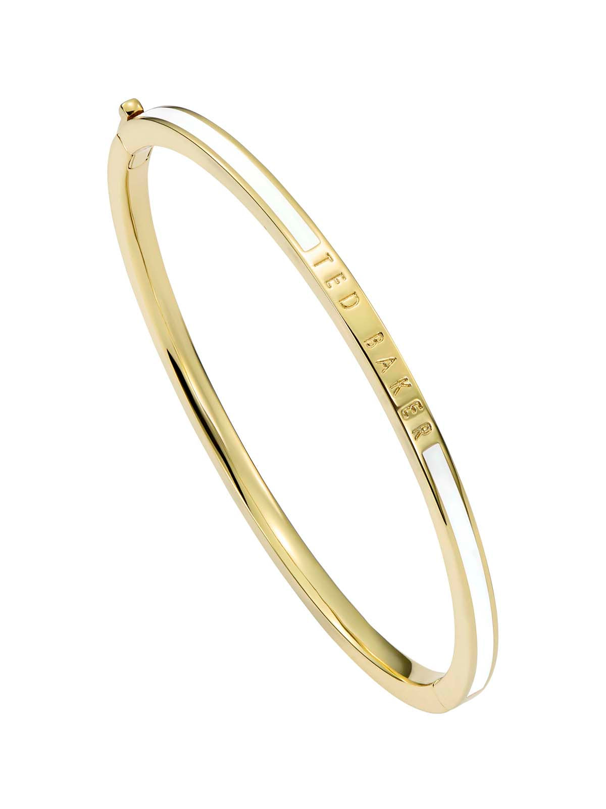 Roley Classic Colour Enamel Slim Bangle White