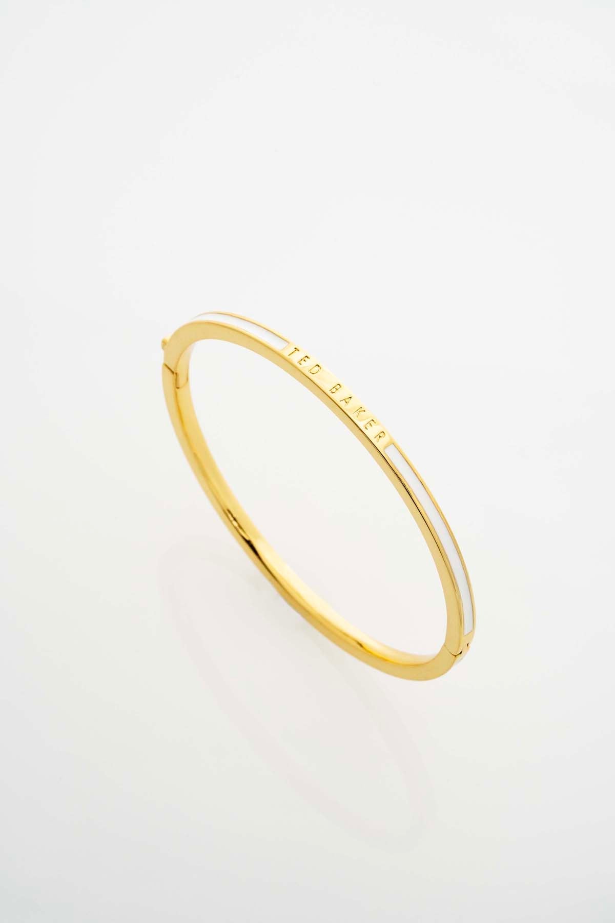 Roley Classic Colour Enamel Slim Bangle White