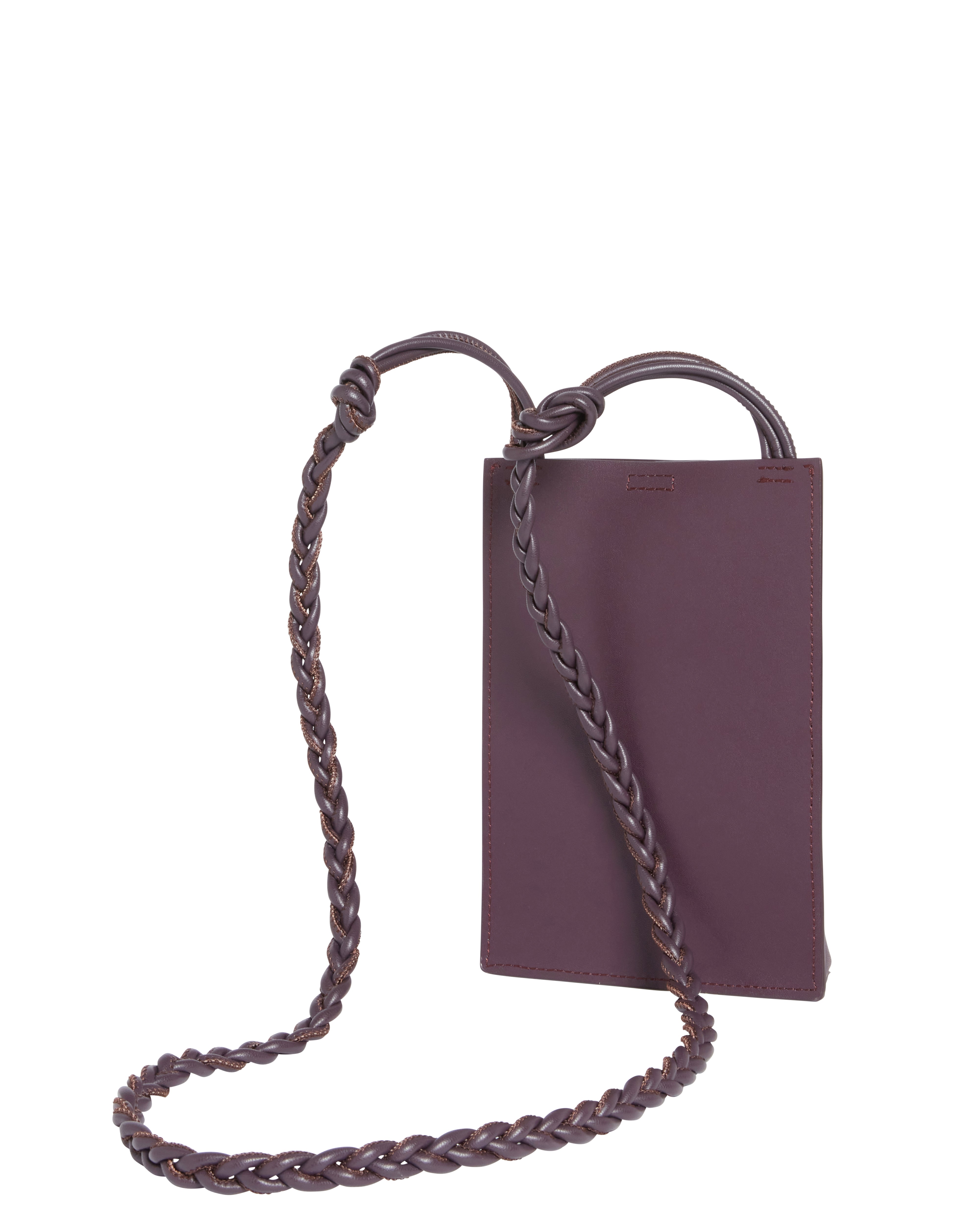 Wrylie Woven Strap Mini Crossbody Pouch Wine