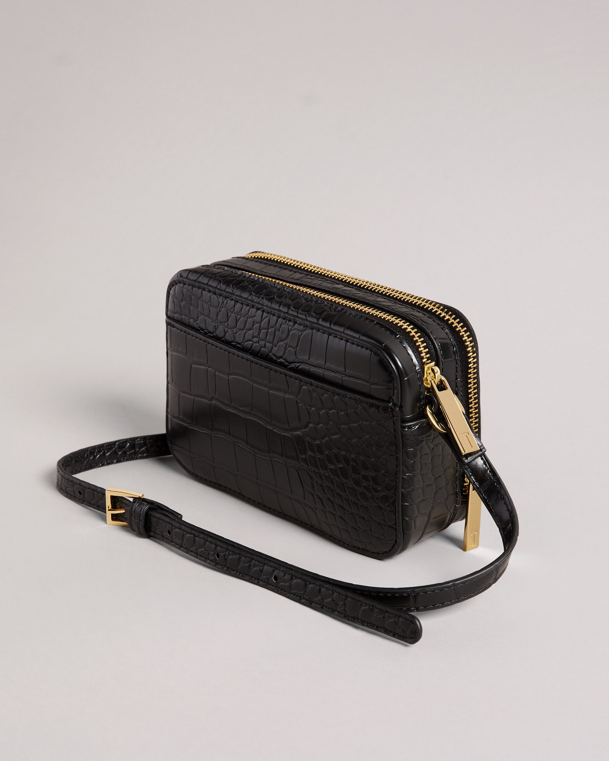 croc effect camera bag ted baker