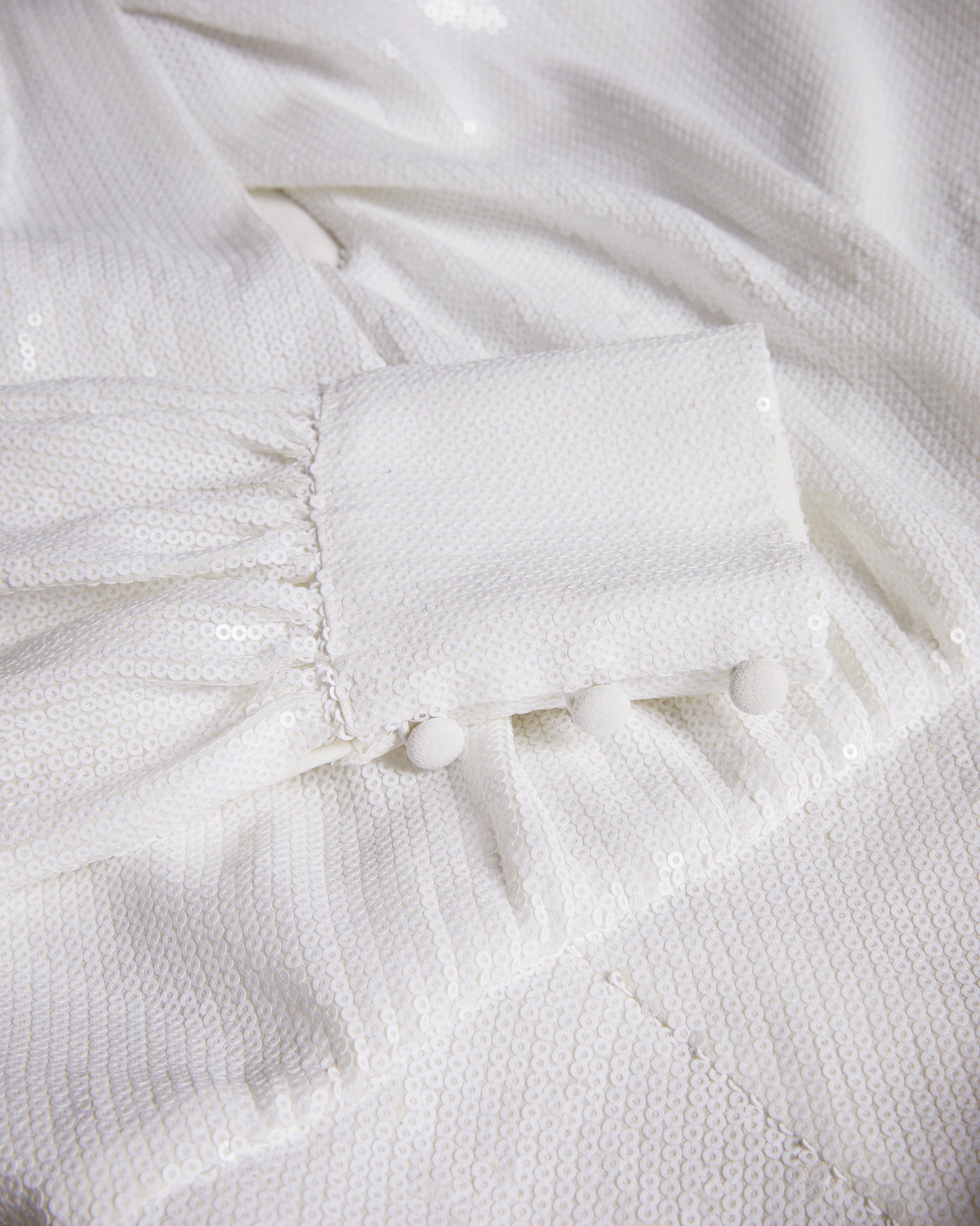 Mayrose Maxi Dress With Blouson Sleeves White